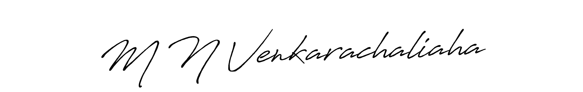 Make a beautiful signature design for name M N Venkarachaliaha. Use this online signature maker to create a handwritten signature for free. M N Venkarachaliaha signature style 7 images and pictures png