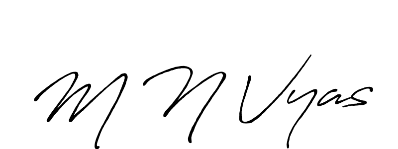 This is the best signature style for the M N Vyas name. Also you like these signature font (Antro_Vectra_Bolder). Mix name signature. M N Vyas signature style 7 images and pictures png
