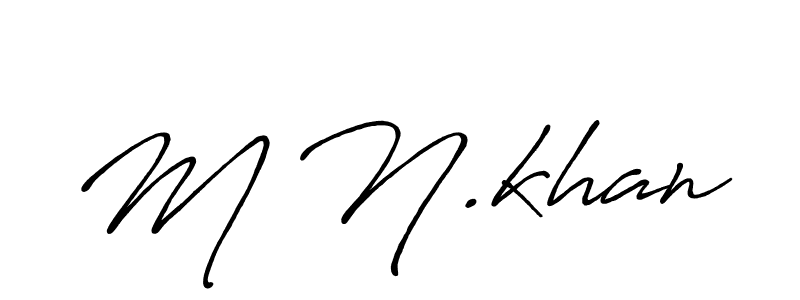 The best way (Antro_Vectra_Bolder) to make a short signature is to pick only two or three words in your name. The name M N.khan include a total of six letters. For converting this name. M N.khan signature style 7 images and pictures png
