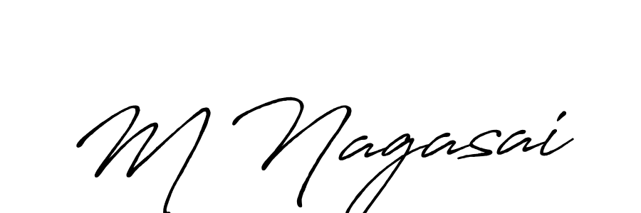 The best way (Antro_Vectra_Bolder) to make a short signature is to pick only two or three words in your name. The name M Nagasai include a total of six letters. For converting this name. M Nagasai signature style 7 images and pictures png