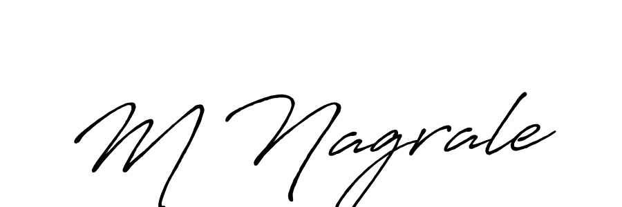 if you are searching for the best signature style for your name M Nagrale. so please give up your signature search. here we have designed multiple signature styles  using Antro_Vectra_Bolder. M Nagrale signature style 7 images and pictures png