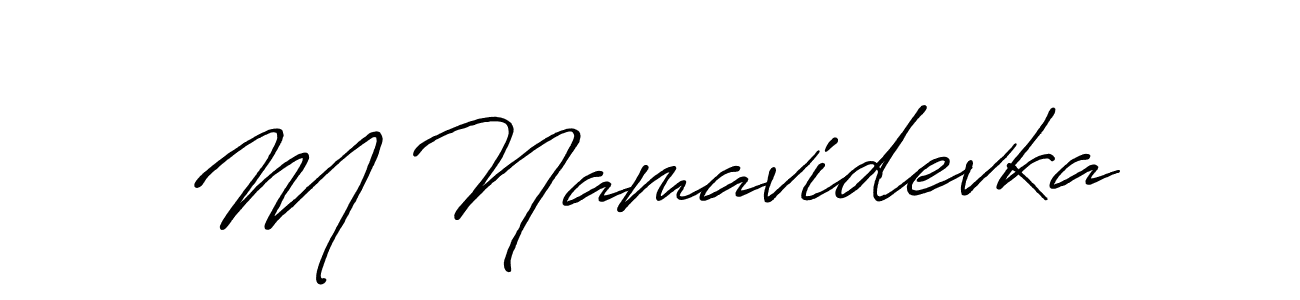 See photos of M Namavidevka official signature by Spectra . Check more albums & portfolios. Read reviews & check more about Antro_Vectra_Bolder font. M Namavidevka signature style 7 images and pictures png