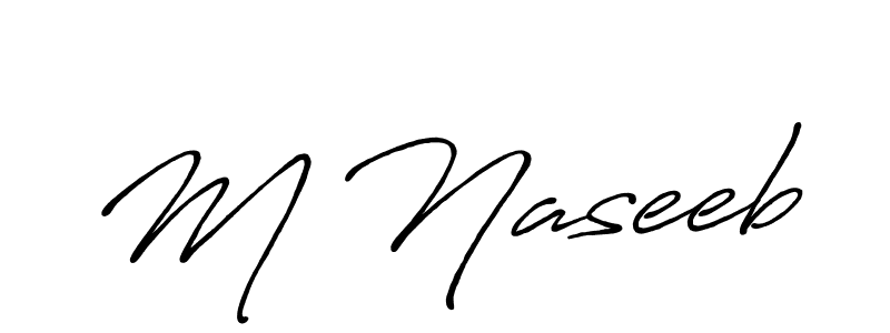 How to make M Naseeb signature? Antro_Vectra_Bolder is a professional autograph style. Create handwritten signature for M Naseeb name. M Naseeb signature style 7 images and pictures png