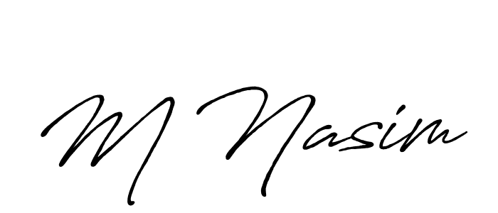 Once you've used our free online signature maker to create your best signature Antro_Vectra_Bolder style, it's time to enjoy all of the benefits that M Nasim name signing documents. M Nasim signature style 7 images and pictures png