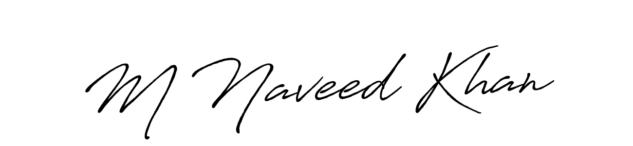 How to make M Naveed Khan signature? Antro_Vectra_Bolder is a professional autograph style. Create handwritten signature for M Naveed Khan name. M Naveed Khan signature style 7 images and pictures png