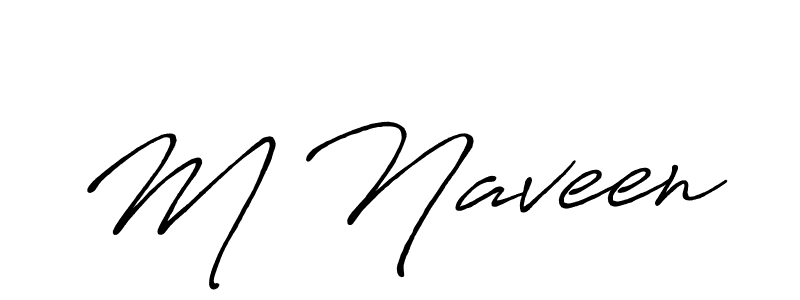 Make a beautiful signature design for name M Naveen. Use this online signature maker to create a handwritten signature for free. M Naveen signature style 7 images and pictures png