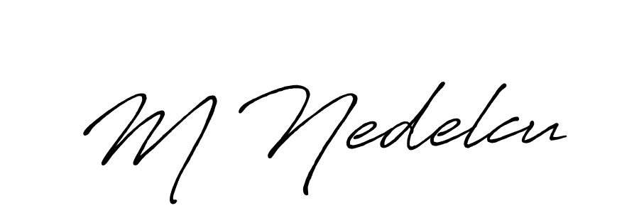 Once you've used our free online signature maker to create your best signature Antro_Vectra_Bolder style, it's time to enjoy all of the benefits that M Nedelcu name signing documents. M Nedelcu signature style 7 images and pictures png