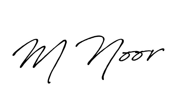 Make a beautiful signature design for name M Noor. Use this online signature maker to create a handwritten signature for free. M Noor signature style 7 images and pictures png