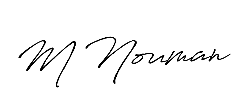 The best way (Antro_Vectra_Bolder) to make a short signature is to pick only two or three words in your name. The name M Nouman include a total of six letters. For converting this name. M Nouman signature style 7 images and pictures png