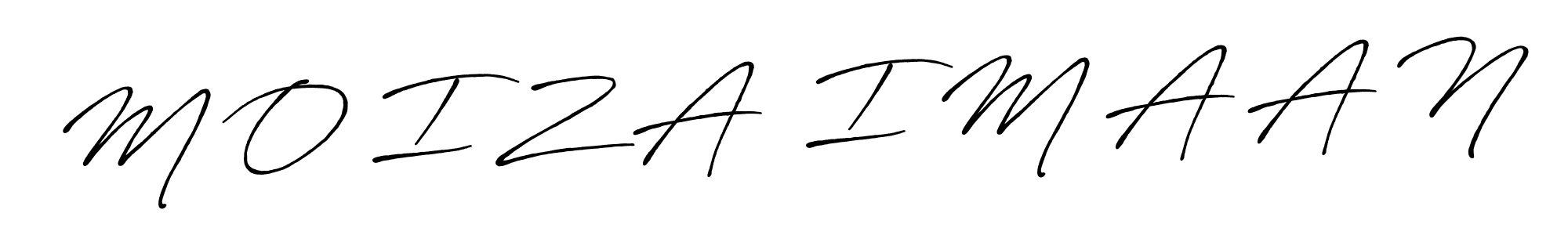 Antro_Vectra_Bolder is a professional signature style that is perfect for those who want to add a touch of class to their signature. It is also a great choice for those who want to make their signature more unique. Get M O I Z A  I M A A N name to fancy signature for free. M O I Z A  I M A A N signature style 7 images and pictures png