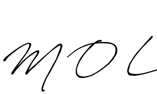 Similarly Antro_Vectra_Bolder is the best handwritten signature design. Signature creator online .You can use it as an online autograph creator for name M O L. M O L signature style 7 images and pictures png