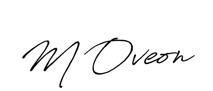 How to make M Oveon signature? Antro_Vectra_Bolder is a professional autograph style. Create handwritten signature for M Oveon name. M Oveon signature style 7 images and pictures png
