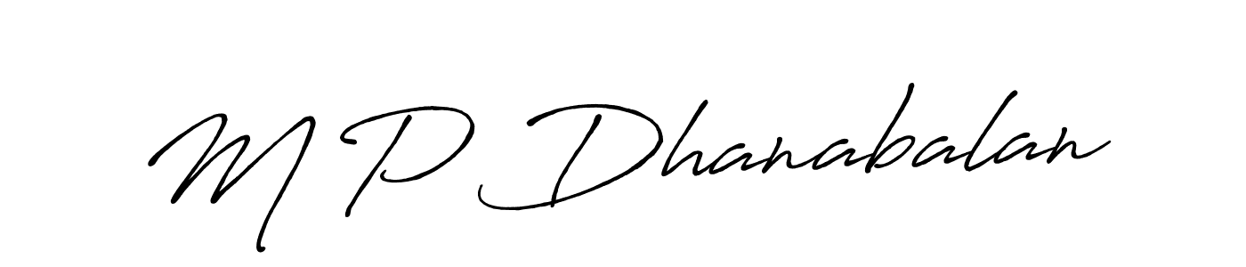 Also we have M P Dhanabalan name is the best signature style. Create professional handwritten signature collection using Antro_Vectra_Bolder autograph style. M P Dhanabalan signature style 7 images and pictures png