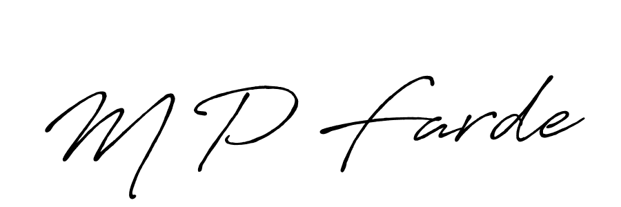 Antro_Vectra_Bolder is a professional signature style that is perfect for those who want to add a touch of class to their signature. It is also a great choice for those who want to make their signature more unique. Get M P Farde name to fancy signature for free. M P Farde signature style 7 images and pictures png