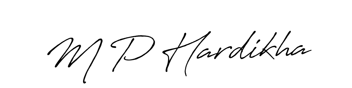 You can use this online signature creator to create a handwritten signature for the name M P Hardikha. This is the best online autograph maker. M P Hardikha signature style 7 images and pictures png