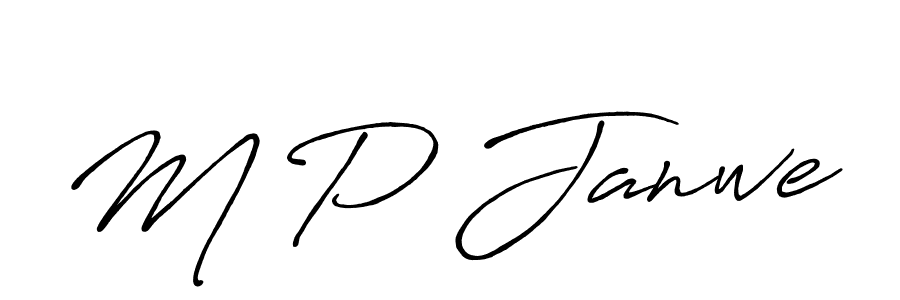 Also we have M P Janwe name is the best signature style. Create professional handwritten signature collection using Antro_Vectra_Bolder autograph style. M P Janwe signature style 7 images and pictures png