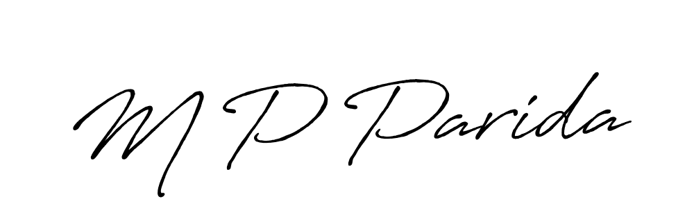 You should practise on your own different ways (Antro_Vectra_Bolder) to write your name (M P Parida) in signature. don't let someone else do it for you. M P Parida signature style 7 images and pictures png