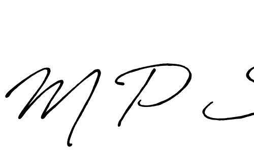 The best way (Antro_Vectra_Bolder) to make a short signature is to pick only two or three words in your name. The name M P S include a total of six letters. For converting this name. M P S signature style 7 images and pictures png