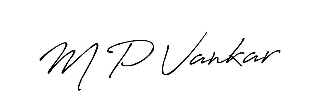 Make a beautiful signature design for name M P Vankar. Use this online signature maker to create a handwritten signature for free. M P Vankar signature style 7 images and pictures png