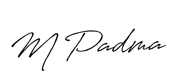 Also we have M Padma name is the best signature style. Create professional handwritten signature collection using Antro_Vectra_Bolder autograph style. M Padma signature style 7 images and pictures png