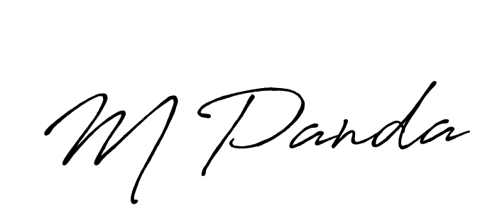 Create a beautiful signature design for name M Panda. With this signature (Antro_Vectra_Bolder) fonts, you can make a handwritten signature for free. M Panda signature style 7 images and pictures png