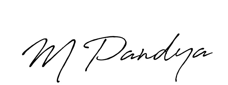 Antro_Vectra_Bolder is a professional signature style that is perfect for those who want to add a touch of class to their signature. It is also a great choice for those who want to make their signature more unique. Get M Pandya name to fancy signature for free. M Pandya signature style 7 images and pictures png