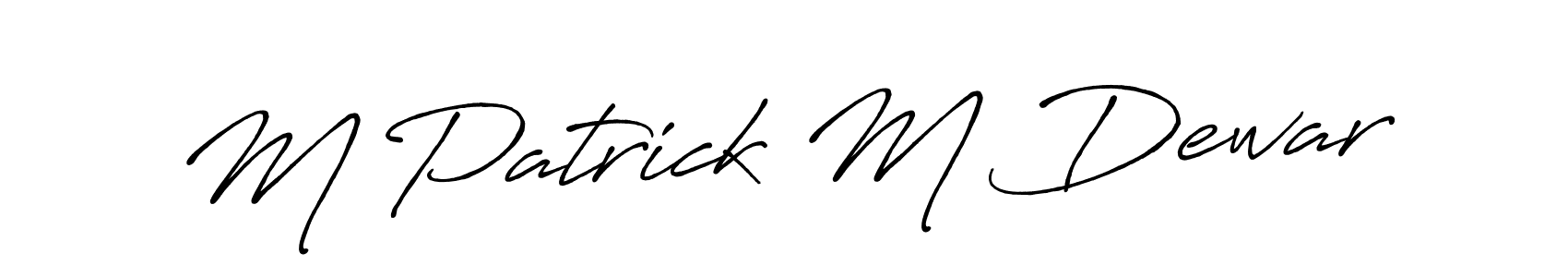 Make a short M Patrick M Dewar signature style. Manage your documents anywhere anytime using Antro_Vectra_Bolder. Create and add eSignatures, submit forms, share and send files easily. M Patrick M Dewar signature style 7 images and pictures png