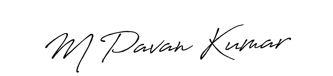 M Pavan Kumar stylish signature style. Best Handwritten Sign (Antro_Vectra_Bolder) for my name. Handwritten Signature Collection Ideas for my name M Pavan Kumar. M Pavan Kumar signature style 7 images and pictures png