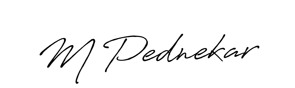 Similarly Antro_Vectra_Bolder is the best handwritten signature design. Signature creator online .You can use it as an online autograph creator for name M Pednekar. M Pednekar signature style 7 images and pictures png