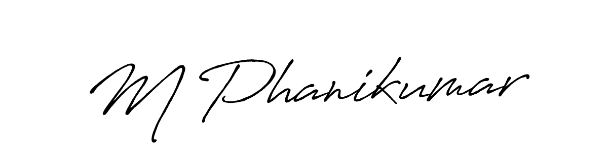 if you are searching for the best signature style for your name M Phanikumar. so please give up your signature search. here we have designed multiple signature styles  using Antro_Vectra_Bolder. M Phanikumar signature style 7 images and pictures png