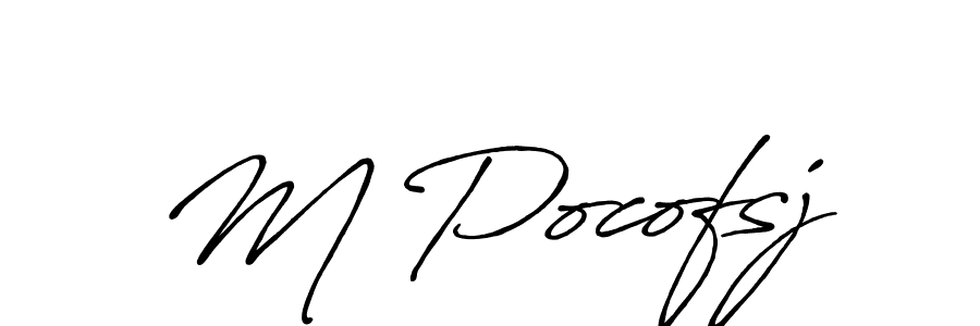 Antro_Vectra_Bolder is a professional signature style that is perfect for those who want to add a touch of class to their signature. It is also a great choice for those who want to make their signature more unique. Get M Pocofsj name to fancy signature for free. M Pocofsj signature style 7 images and pictures png