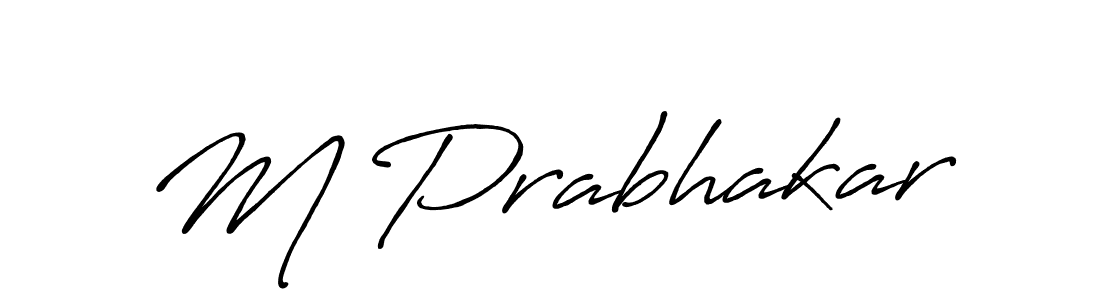 How to make M Prabhakar signature? Antro_Vectra_Bolder is a professional autograph style. Create handwritten signature for M Prabhakar name. M Prabhakar signature style 7 images and pictures png