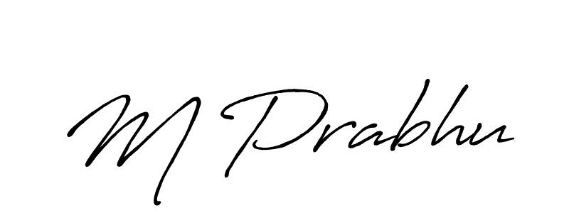 Antro_Vectra_Bolder is a professional signature style that is perfect for those who want to add a touch of class to their signature. It is also a great choice for those who want to make their signature more unique. Get M Prabhu name to fancy signature for free. M Prabhu signature style 7 images and pictures png