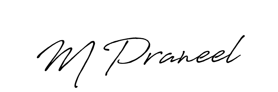 if you are searching for the best signature style for your name M Praneel. so please give up your signature search. here we have designed multiple signature styles  using Antro_Vectra_Bolder. M Praneel signature style 7 images and pictures png