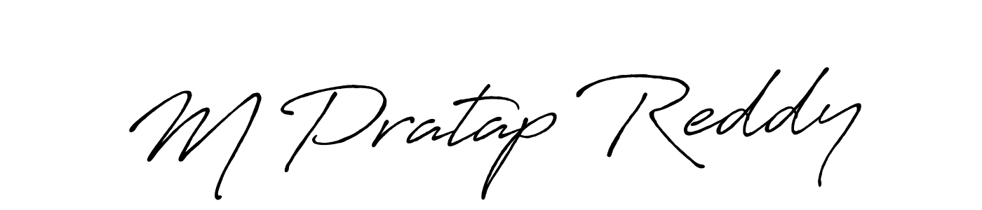 M Pratap Reddy stylish signature style. Best Handwritten Sign (Antro_Vectra_Bolder) for my name. Handwritten Signature Collection Ideas for my name M Pratap Reddy. M Pratap Reddy signature style 7 images and pictures png
