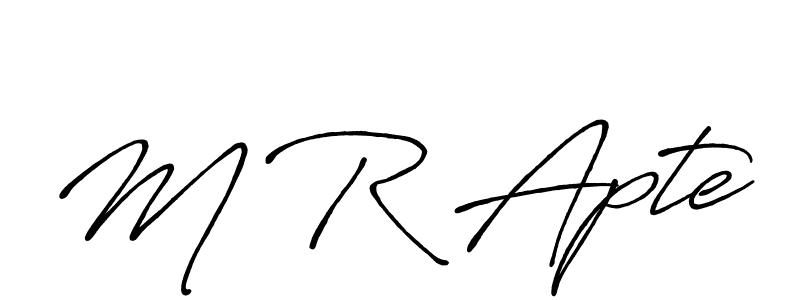 Similarly Antro_Vectra_Bolder is the best handwritten signature design. Signature creator online .You can use it as an online autograph creator for name M R Apte. M R Apte signature style 7 images and pictures png