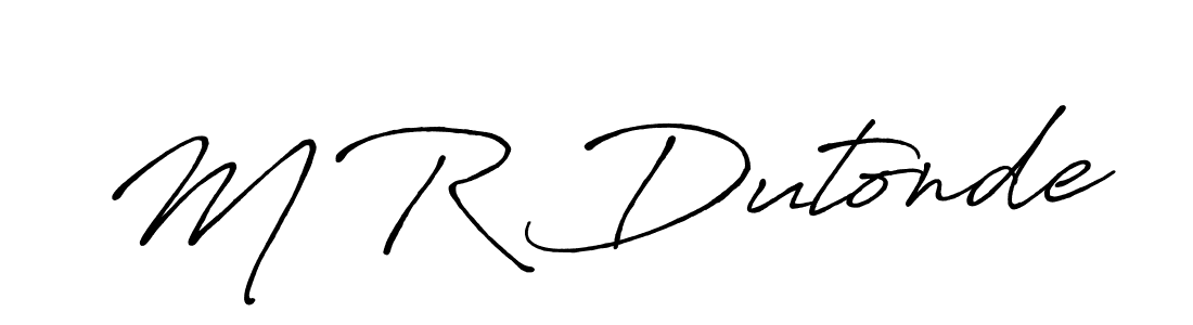 It looks lik you need a new signature style for name M R Dutonde. Design unique handwritten (Antro_Vectra_Bolder) signature with our free signature maker in just a few clicks. M R Dutonde signature style 7 images and pictures png
