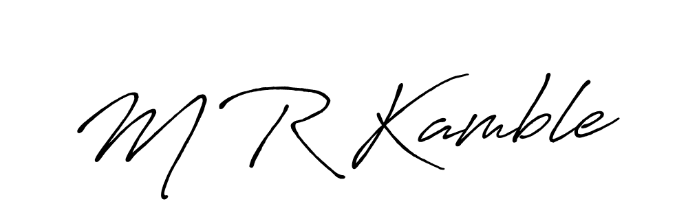 You should practise on your own different ways (Antro_Vectra_Bolder) to write your name (M R Kamble) in signature. don't let someone else do it for you. M R Kamble signature style 7 images and pictures png