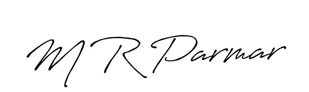 Also You can easily find your signature by using the search form. We will create M R Parmar name handwritten signature images for you free of cost using Antro_Vectra_Bolder sign style. M R Parmar signature style 7 images and pictures png