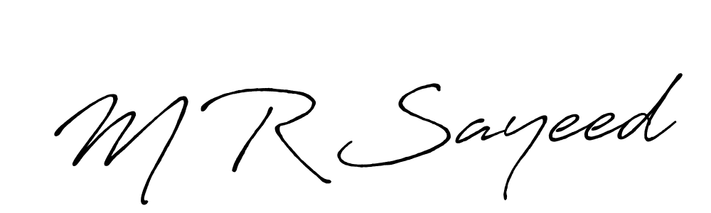 Also You can easily find your signature by using the search form. We will create M R Sayeed name handwritten signature images for you free of cost using Antro_Vectra_Bolder sign style. M R Sayeed signature style 7 images and pictures png