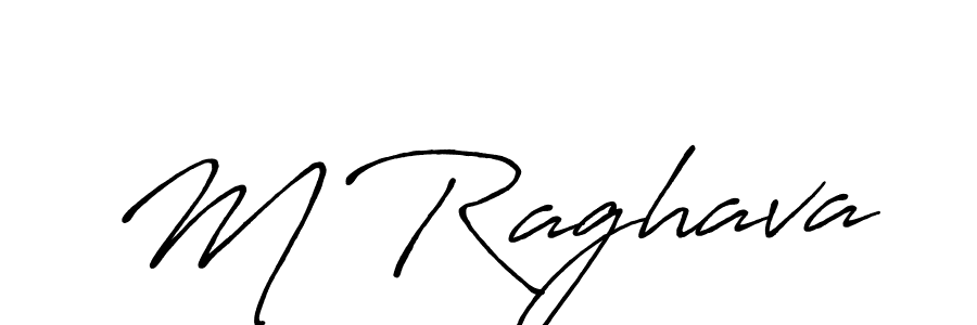You should practise on your own different ways (Antro_Vectra_Bolder) to write your name (M Raghava) in signature. don't let someone else do it for you. M Raghava signature style 7 images and pictures png