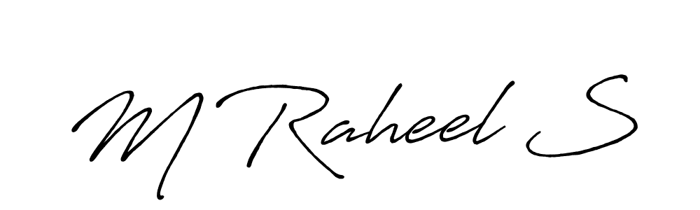 Make a beautiful signature design for name M Raheel S. Use this online signature maker to create a handwritten signature for free. M Raheel S signature style 7 images and pictures png