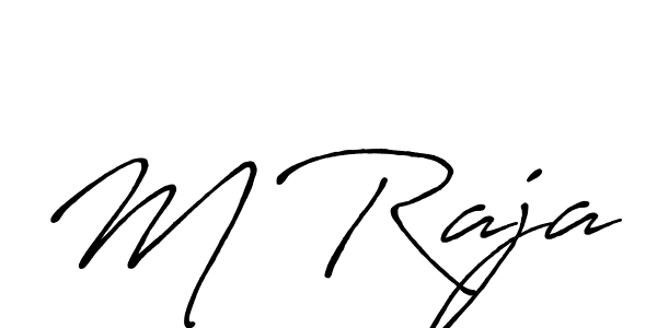 Similarly Antro_Vectra_Bolder is the best handwritten signature design. Signature creator online .You can use it as an online autograph creator for name M Raja. M Raja signature style 7 images and pictures png