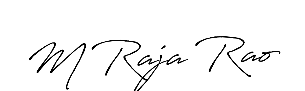 Use a signature maker to create a handwritten signature online. With this signature software, you can design (Antro_Vectra_Bolder) your own signature for name M Raja Rao. M Raja Rao signature style 7 images and pictures png