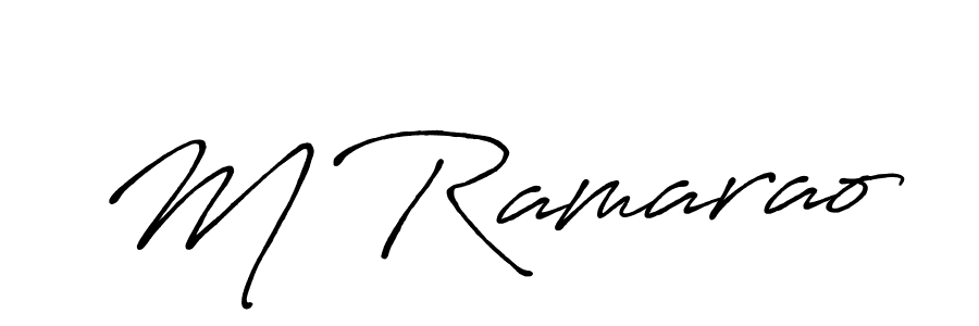 Similarly Antro_Vectra_Bolder is the best handwritten signature design. Signature creator online .You can use it as an online autograph creator for name M Ramarao. M Ramarao signature style 7 images and pictures png