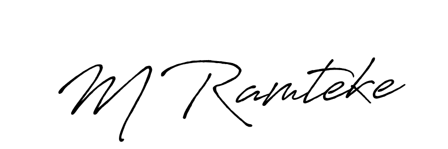 How to Draw M Ramteke signature style? Antro_Vectra_Bolder is a latest design signature styles for name M Ramteke. M Ramteke signature style 7 images and pictures png