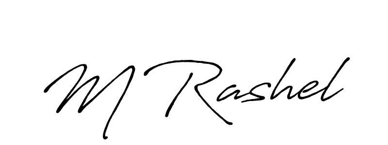 if you are searching for the best signature style for your name M Rashel. so please give up your signature search. here we have designed multiple signature styles  using Antro_Vectra_Bolder. M Rashel signature style 7 images and pictures png