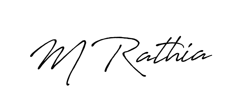 Once you've used our free online signature maker to create your best signature Antro_Vectra_Bolder style, it's time to enjoy all of the benefits that M Rathia name signing documents. M Rathia signature style 7 images and pictures png