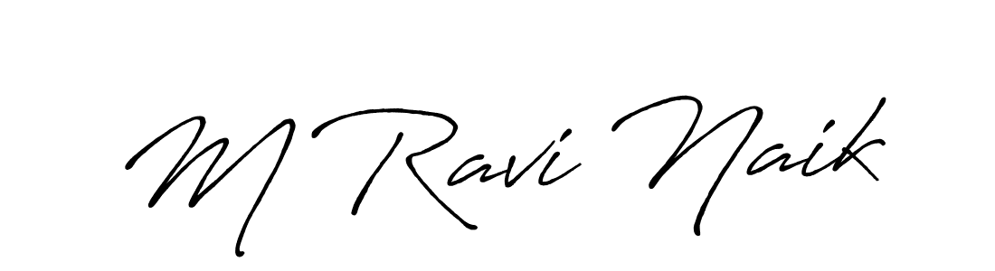 Also You can easily find your signature by using the search form. We will create M Ravi Naik name handwritten signature images for you free of cost using Antro_Vectra_Bolder sign style. M Ravi Naik signature style 7 images and pictures png