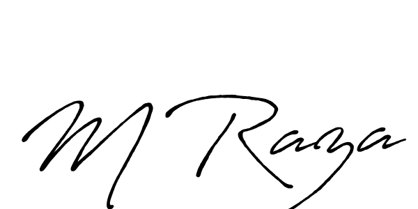 M Raza stylish signature style. Best Handwritten Sign (Antro_Vectra_Bolder) for my name. Handwritten Signature Collection Ideas for my name M Raza. M Raza signature style 7 images and pictures png